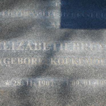 BRUYNS Elizabeth nee KOEKEMOER 1907-1999