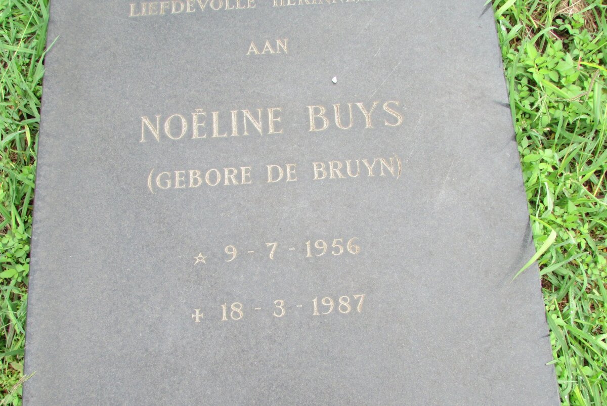 BUYS Noeline nee DE BRUYN 1956-1987