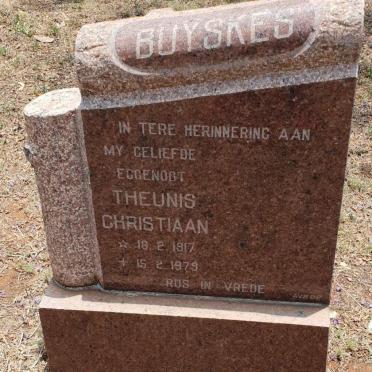 BUYSKES Theunis Christiaan 1917-1979