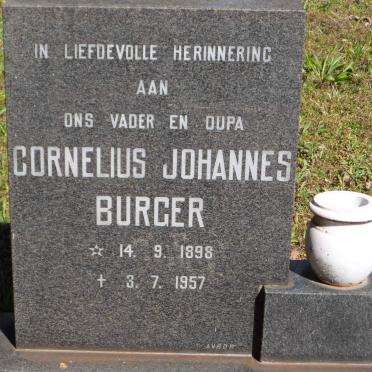 BURGER Cornelius Johannes 1898-1957