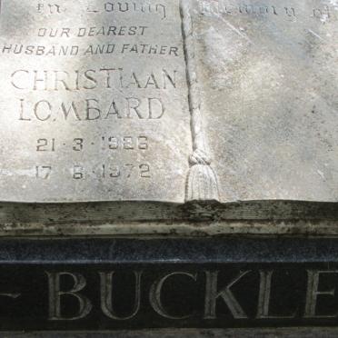BUCKLE Christiaan Lombard 1926-1972