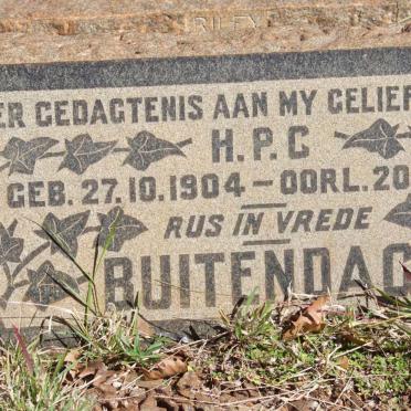 BUITENDAG H.P.C. 1904-1954