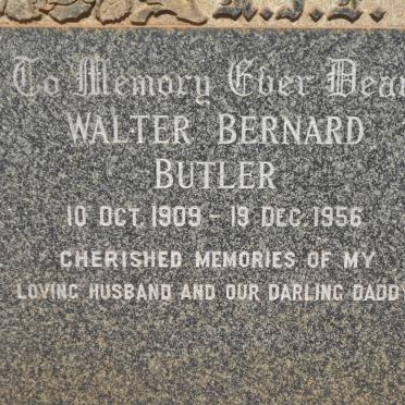 BUTLER Walter Bernard 1909-1956