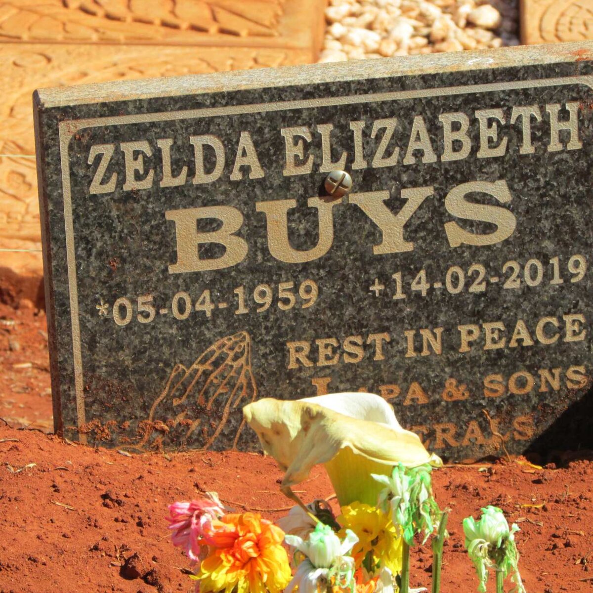 BUYS Zelda Elizabeth 1959-2019