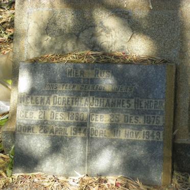 BUYS Johannes Hendrik 1876-1949 &amp; Helena Dorethea 1880-1944