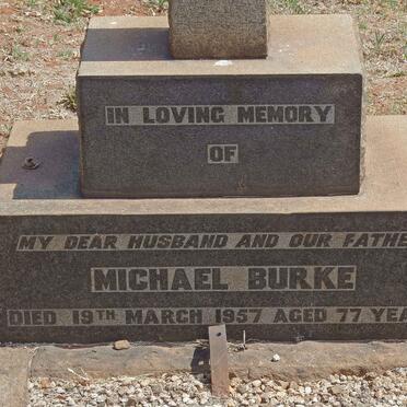 BURKE Michael -1957 &amp; Stella Evelyn 1900-1964