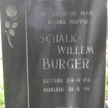 BURGER Schalk Willem 1924-1974 :: BURGER Lukas Gerhardus 1957-1984