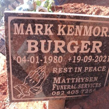 BURGER Mark Kenmore 1980-2021