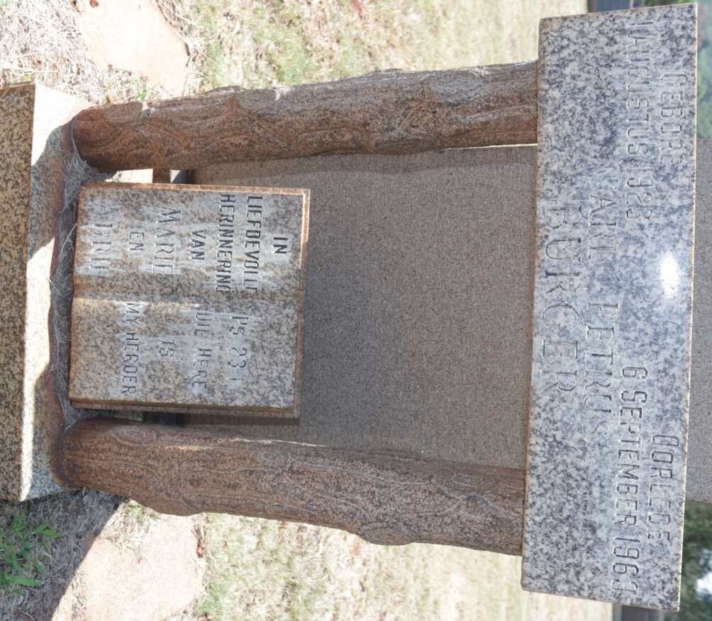 BURGER Carl Petrus 1923-1963