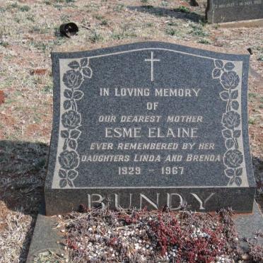 BUNDY Esme Elaine 1929-1967
