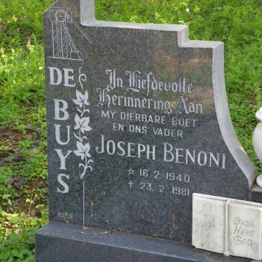 BUYS Joseph Benoni, de 1940-1981