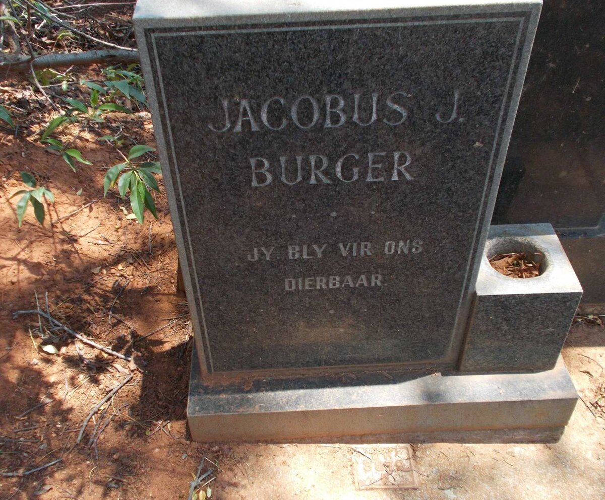 BURGER Jacobus J.