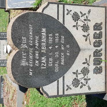 BURGER Izak Abraham 1929-1959