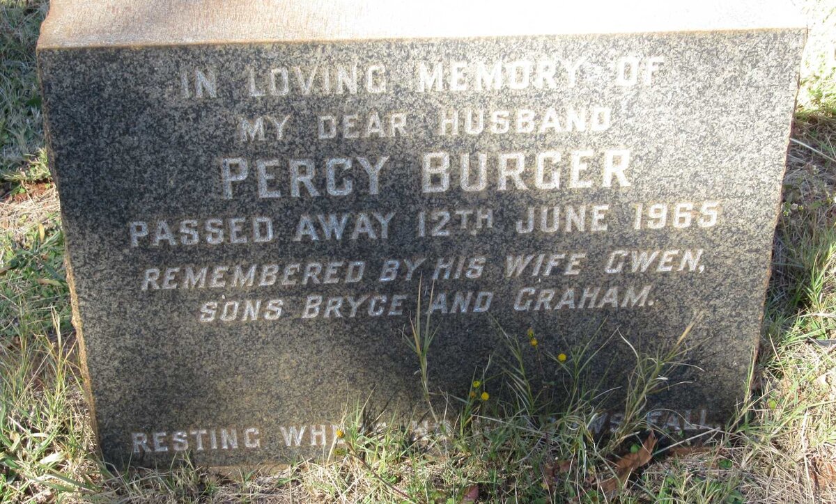 BURGER Percy -1965