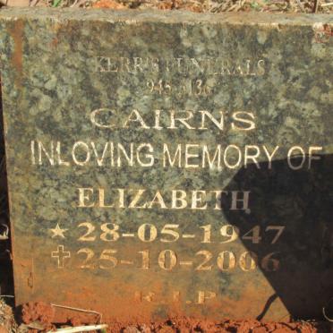 CAIRNS Elizabeth 1947-2006