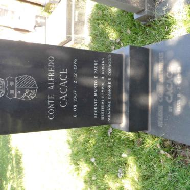 CACACE Conte Alfredo 1907-1976 &amp; Helene CONSTANTINIDIS 1909-1985