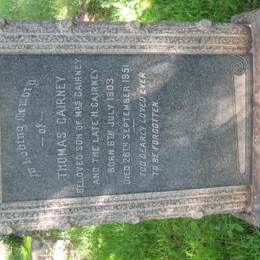 CAIRNEY Thomas 1903-1951