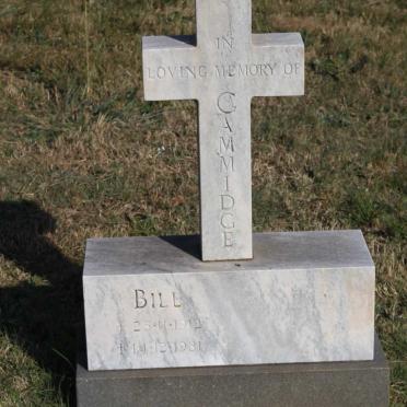 CAMMIDGE Bill 1912-1981