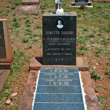 CABONI Vincenzo 1915-2004 &amp; Amalia Locci 1915-2001