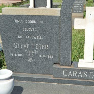 CARASTATHIS Steve Peter 1950-1983 :: CARASTATHIS Gareth Peter 1980-1983