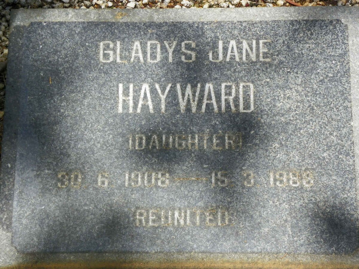 CATTO John 1882-1966 &amp; Mary 1881-1942 :: HAYWARD Gladys Jane 1908-1988