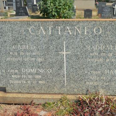 CATTANEO Carlo 1873-1968 &amp; Maddalena 1879-1964