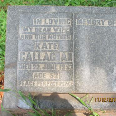 CALLAGHAN Kate -1953