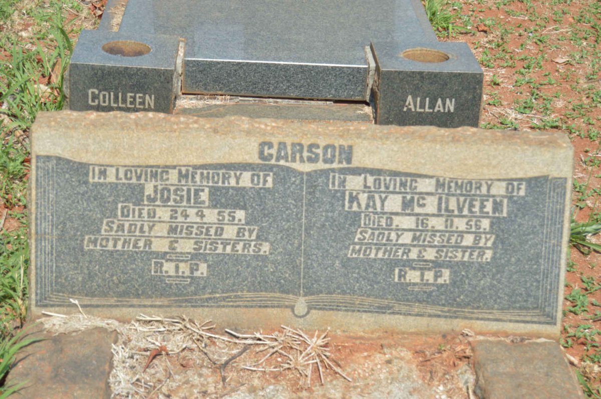 CARSON Josie -1955 :: CARSON Kay McIlveen -1956