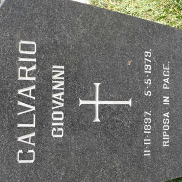 CALVARIO Giovanni 1897-1979