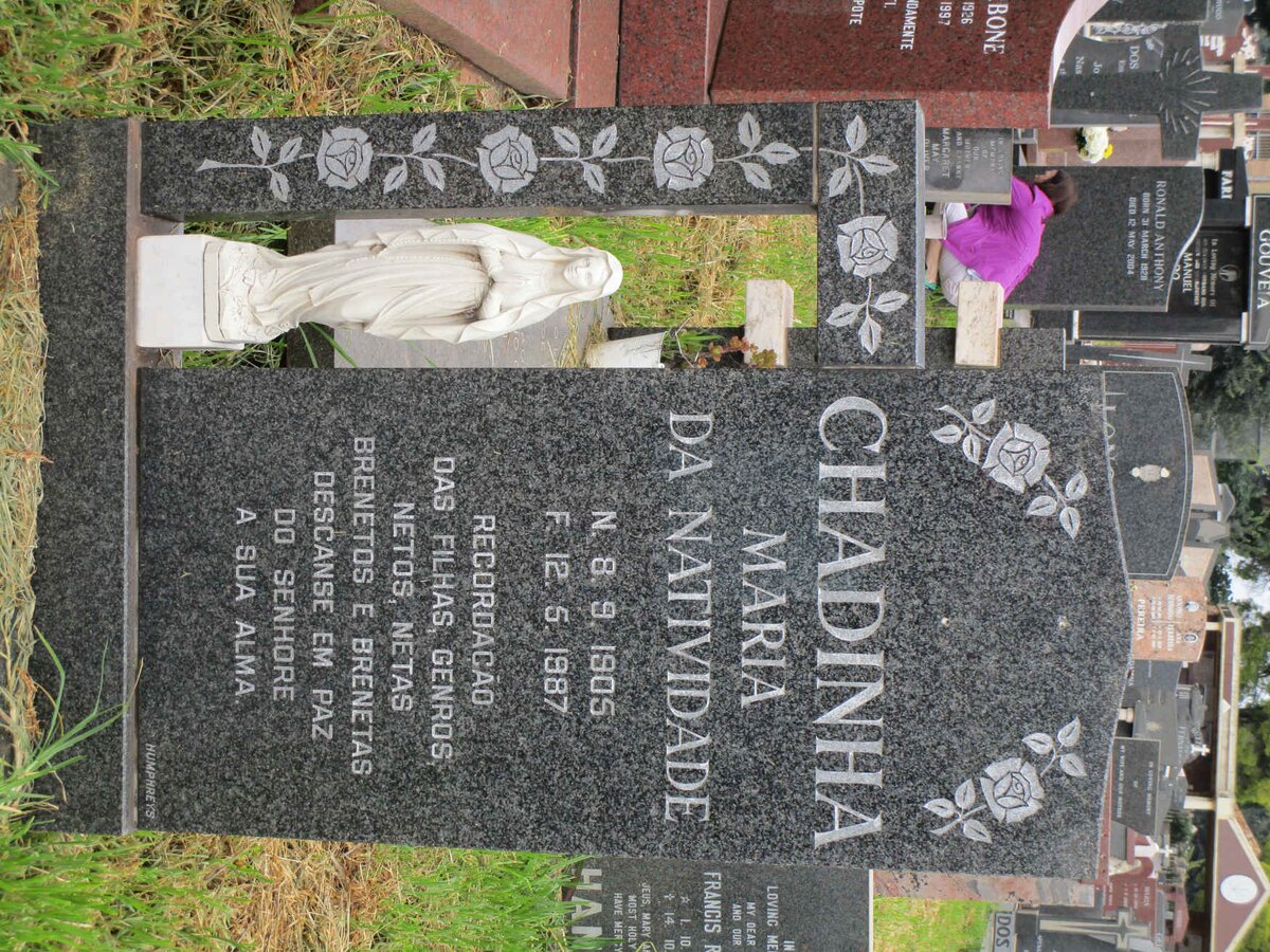 CHADINHA Maria Da Natividade 1905-1987