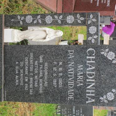 CHADINHA Maria Da Natividade 1905-1987