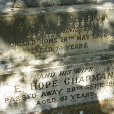 CHAPMAN Arthur H. -1946 &amp; E. Hope -1960