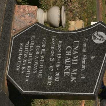 CHAUKE Unami M.K. 2002-2002