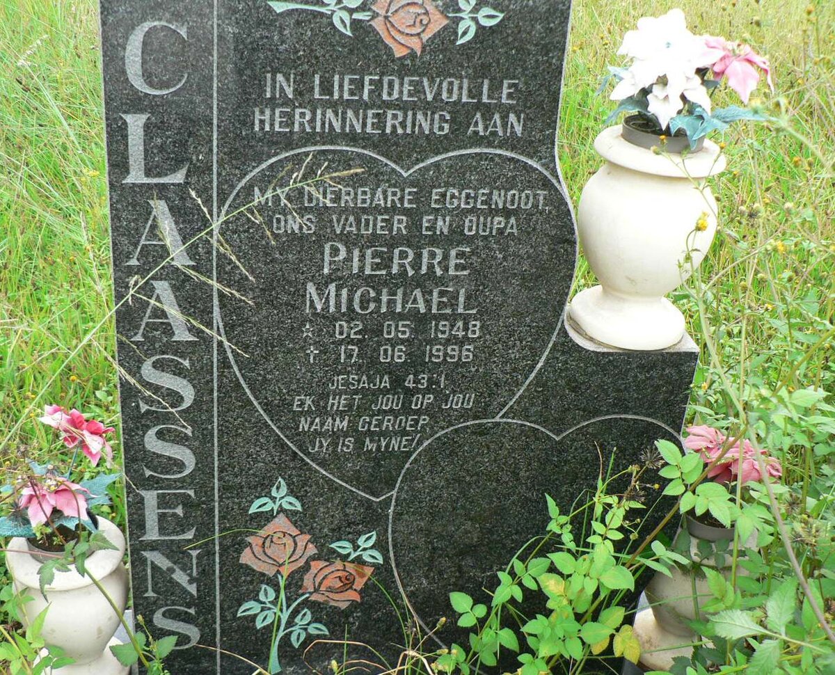 CLAASSENS Pierre Michael 1948-1996