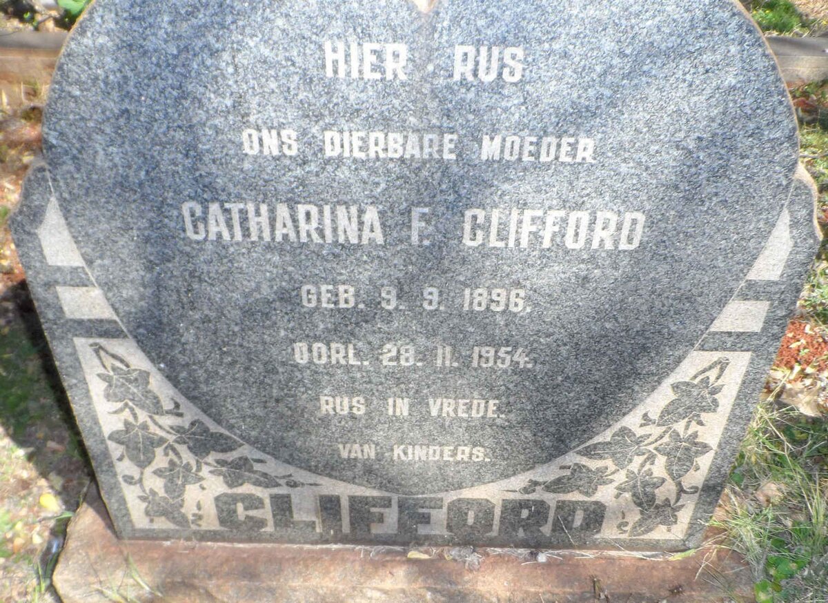 CLIFFORD Catharina F. 1896-1954