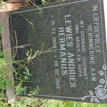 CLAASSEN Lewies Andries Hermanus 1904-1988