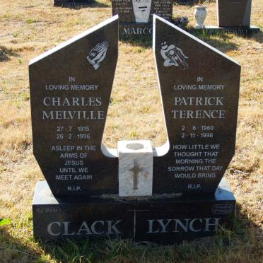 CLACK Charles Melville 1915-1996 :: LYNCH Patrick Terence 1960-1996