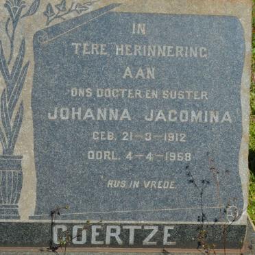 COERTZE Johanna Jacomina 1912-1958