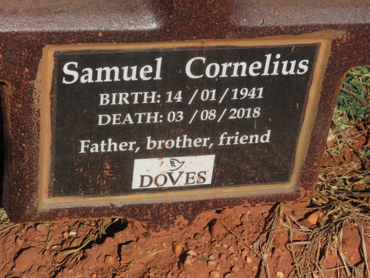 CORNELIUS Samuel 1941-2018