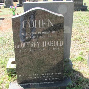 COHEN Geoffrey Harold 1924-1989