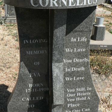 CORNELIUS Eva 1910-2004