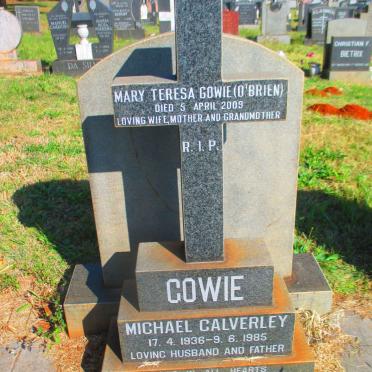 COWIE Michael Calverley 1936-1985 &amp; Mary Teresa O'BRIEN -2009