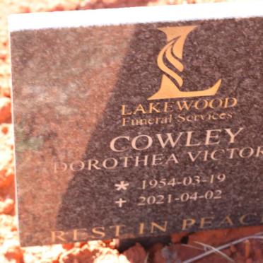 COWLEY Dorothea Victoria 1954-2021