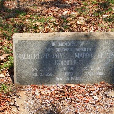 CORNELIUS Albert Percy 1905-1953 &amp; Marro Eileen 1909-1968