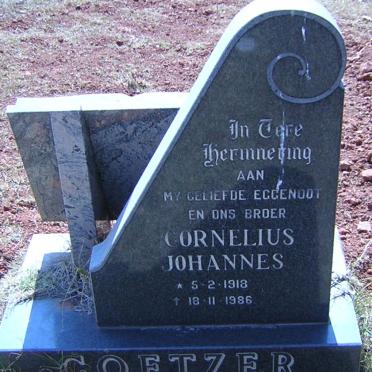 COETZER Cornelius Johannes 1918-1986