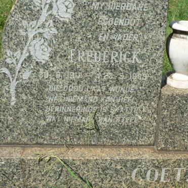 COETZER Frederick 1911-1983