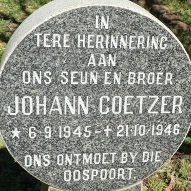 COETZER Johann 1945-1946
