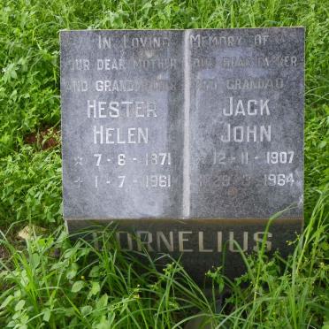CORNELIUS Hester Helen 1871-1961 :: CORNELIUS Jack John 1907-1964  