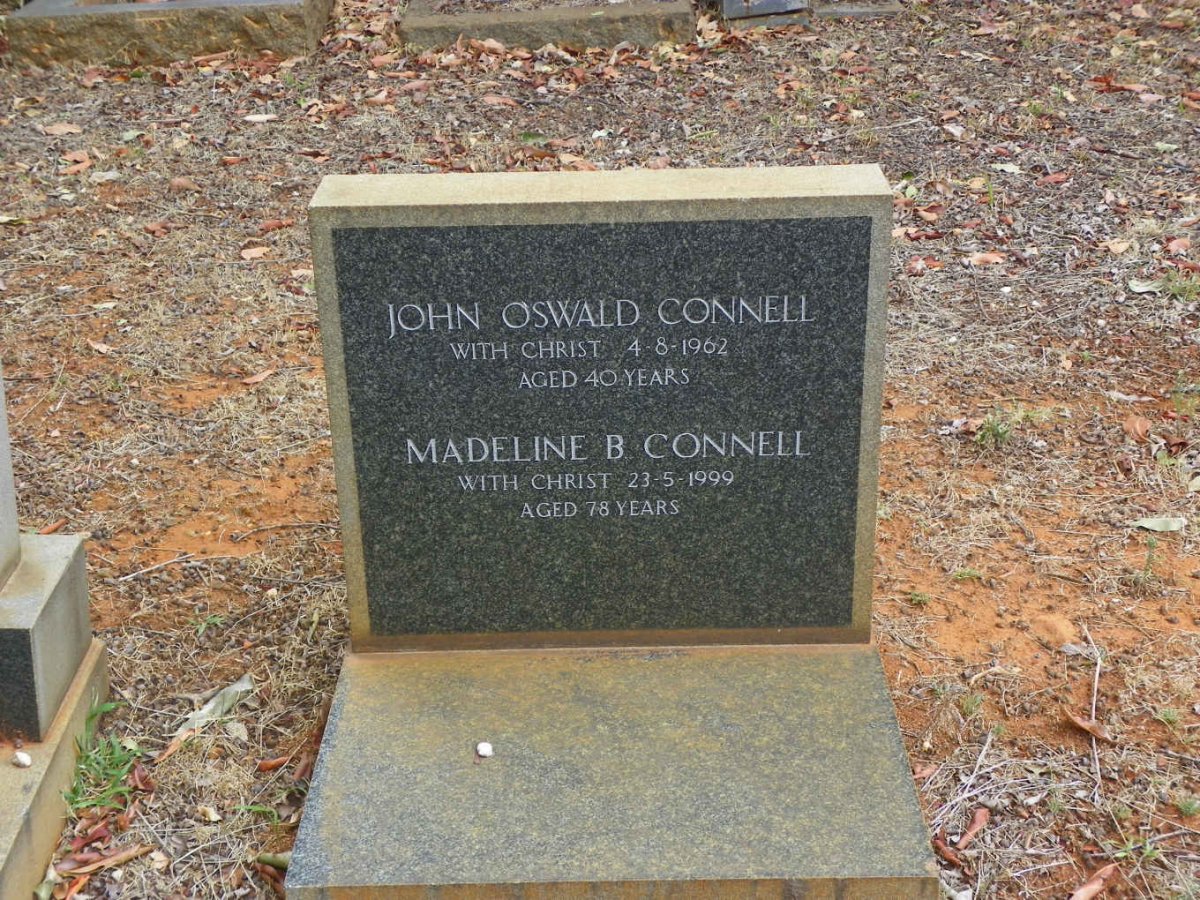 CONNELL John Oswald -1962 &amp; Madeline B. -1999