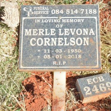 CORNELSON Merle Levona 1950-2018